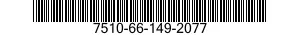 7510-66-149-2077 TAPE,PRESSURE SENSITIVE ADHESIVE 7510661492077 661492077