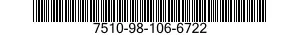 7510-98-106-6722 BINDING ELEMENT,PLASTIC 7510981066722 981066722