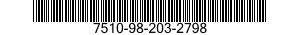 7510-98-203-2798 CLIP,PAPER 7510982032798 982032798