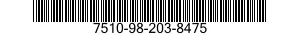 7510-98-203-8475 TAPE,PRESSURE SENSITIVE ADHESIVE 7510982038475 982038475