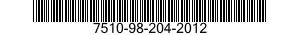 7510-98-204-2012  7510982042012 982042012