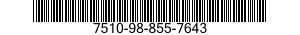 7510-98-855-7643  7510988557643 988557643