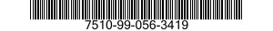 7510-99-056-3419 TAPE,IDENTIFICATION 7510990563419 990563419