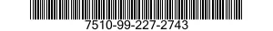 7510-99-227-2743 TAPE,PRESSURE SENSITIVE ADHESIVE 7510992272743 992272743