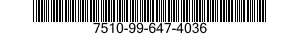 7510-99-647-4036  7510996474036 996474036