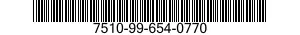 7510-99-654-0770  7510996540770 996540770
