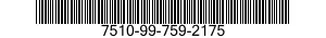 7510-99-759-2175  7510997592175 997592175