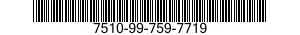 7510-99-759-7719 TAPE,IDENTIFICATION 7510997597719 997597719