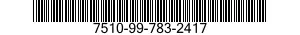 7510-99-783-2417  7510997832417 997832417