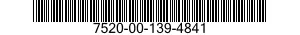 7520-00-139-4841  7520001394841 001394841