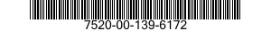 7520-00-139-6172  7520001396172 001396172