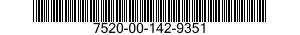 7520-00-142-9351  7520001429351 001429351