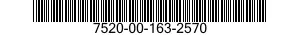 7520-00-163-2570  7520001632570 001632570
