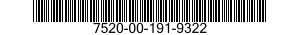 7520-00-191-9322  7520001919322 001919322