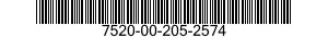 7520-00-205-2574  7520002052574 002052574