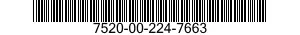 7520-00-224-7663  7520002247663 002247663