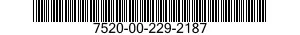 7520-00-229-2187  7520002292187 002292187