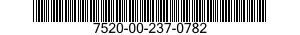 7520-00-237-0782  7520002370782 002370782