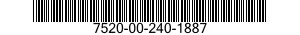 7520-00-240-1887  7520002401887 002401887