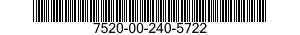 7520-00-240-5722  7520002405722 002405722