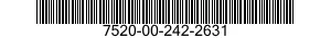 7520-00-242-2631  7520002422631 002422631