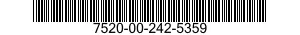 7520-00-242-5359  7520002425359 002425359