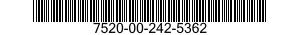 7520-00-242-5362  7520002425362 002425362
