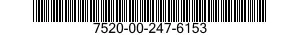 7520-00-247-6153  7520002476153 002476153