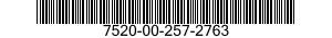 7520-00-257-2763  7520002572763 002572763