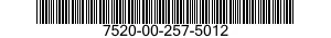 7520-00-257-5012  7520002575012 002575012