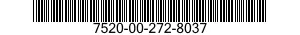 7520-00-272-8037  7520002728037 002728037