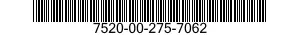 7520-00-275-7062  7520002757062 002757062