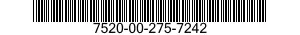7520-00-275-7242  7520002757242 002757242