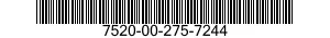 7520-00-275-7244  7520002757244 002757244