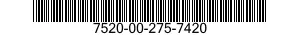 7520-00-275-7420  7520002757420 002757420