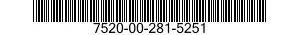 7520-00-281-5251  7520002815251 002815251