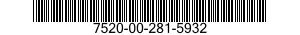 7520-00-281-5932 BOX,FILING 7520002815932 002815932