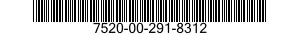 7520-00-291-8312  7520002918312 002918312