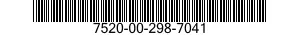 7520-00-298-7041  7520002987041 002987041