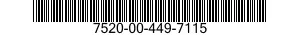 7520-00-449-7115  7520004497115 004497115