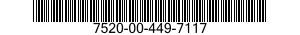 7520-00-449-7117  7520004497117 004497117