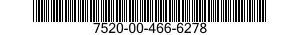 7520-00-466-6278 RUBBER STAMP,FIXED TYPE 7520004666278 004666278