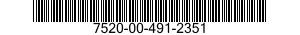 7520-00-491-2351  7520004912351 004912351