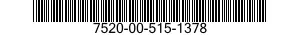 7520-00-515-1378  7520005151378 005151378