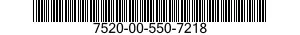 7520-00-550-7218  7520005507218 005507218