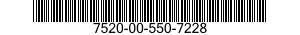 7520-00-550-7228  7520005507228 005507228