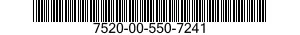 7520-00-550-7241  7520005507241 005507241