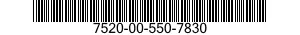 7520-00-550-7830  7520005507830 005507830