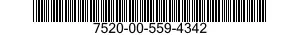 7520-00-559-4342  7520005594342 005594342