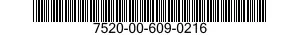 7520-00-609-0216  7520006090216 006090216
